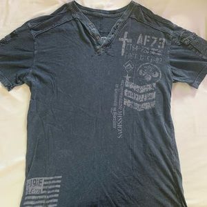 Affliction Henley tee